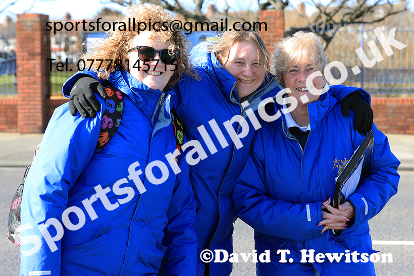 Officials 2025 Northern 12 and 6 Stage Road Relays and Junior 5k, Redcar. Photo: David T. Hewitson/Sports for All Pics
